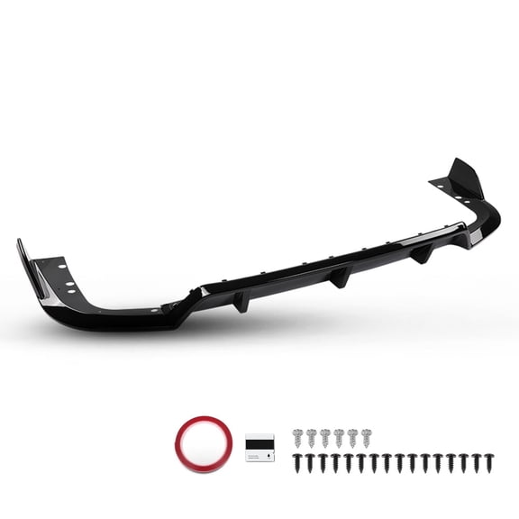3PC Rear Bumper Lip Diffuser Set Fit For 2019-2025 BMW G05 X5 M Sport Gloss Black