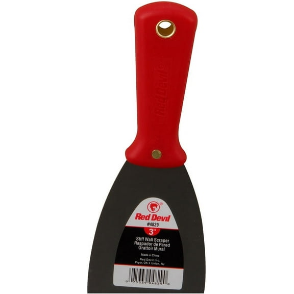 3PC Red Devil 4829 3 In. Stiff Wall Scraper / 1 CD