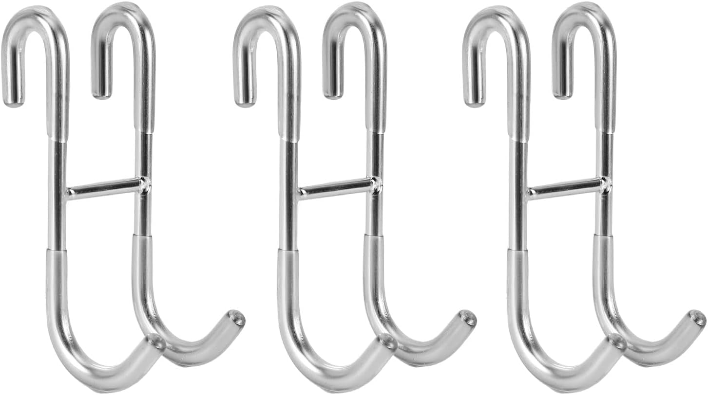 3PC STONCEL Over Door Hooks, for Bathroom Frameless Glass Shower Door, Towel Hooks, Shower