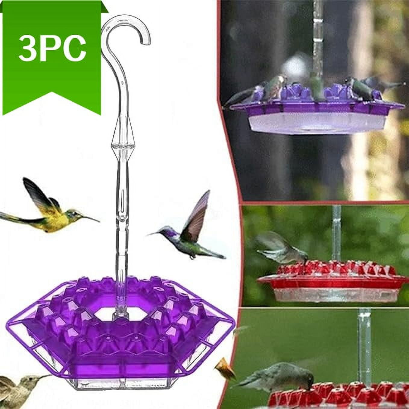 3PC Sherem Sweety Hummingbird Feeder, 2024 New Shirem Sweety Hummingbird Feeder, Red Plastic