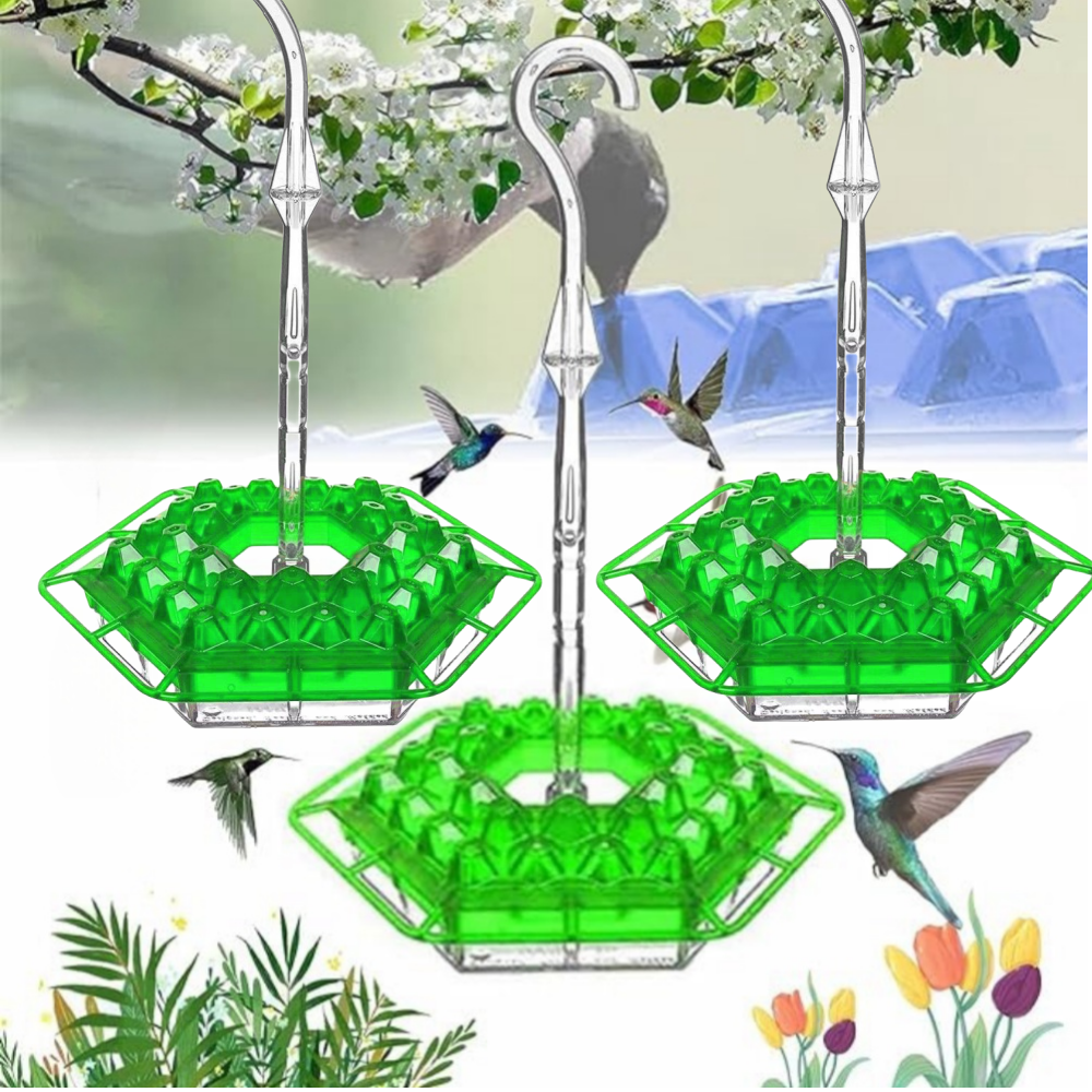 3PC Shirem Hummingbird Feeder, Wind Chime Hummingbird Feeder ...