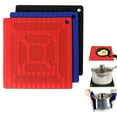 thumbnail image 1 of 3PC Silicone Trivet Mats Hot Pads Pot Holders Spoon Rest Heat Resistant Non-Slip, 1 of 5