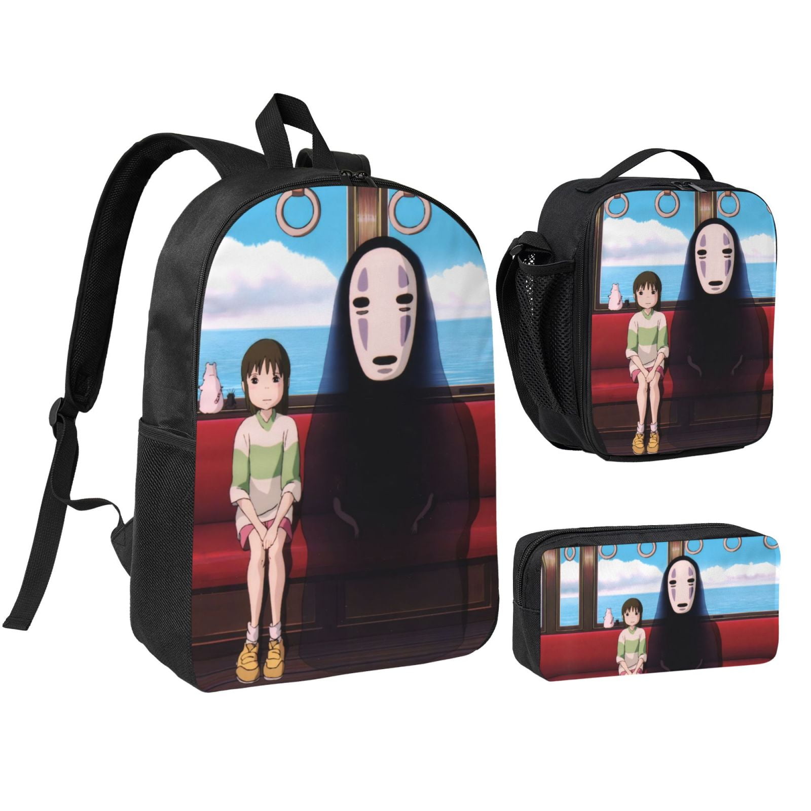 3PC Spirited Away Backpack Set,backpacks ,lunch bag ,case combination ...