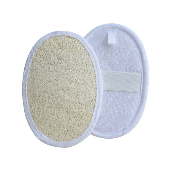 3PC Sponge Pads Natural Organic Bath Luffa Sponges Pads Natural Bath Shower Loofah Body Scrubber Sponges for Exfoliating Your Skin White