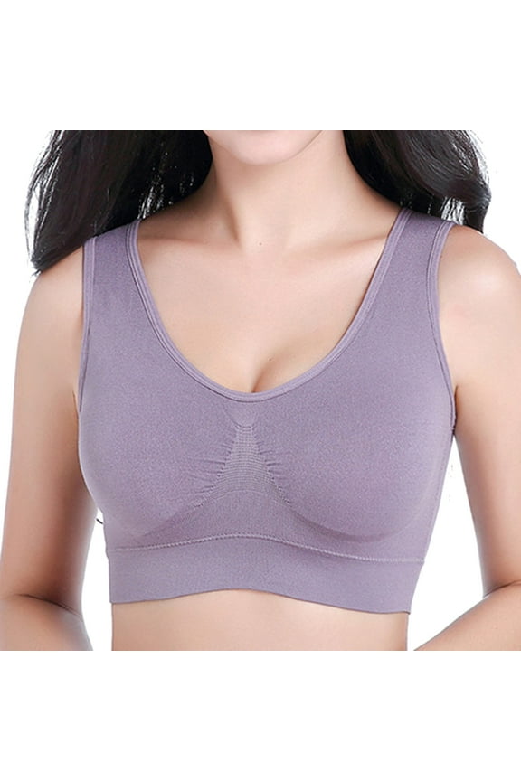3PC Sports Bra for Women Workout Soft Compression Full Supportive High Impact Plus Size Fitness Bra Push Up Yoga Bra Saving on Clearance