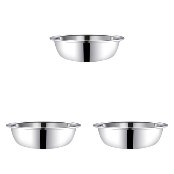 3PC Stainless Steel Bowls, Lightweight Salad Bowls Soup Snacks Serving Dishes for Sauces Rice Noodle Ice Cream, Modern Kitchen Meal Prep Bowls,5.3x1.7 Inch