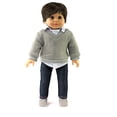 thumbnail image 1 of Sweater and Jeans 3pc Set For 18 Inch Dolls | American Fashion World, 1 of 4