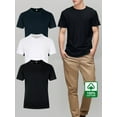 thumbnail image 1 of 3PC T-30 150g 100% Cotton Comfort Men's T-Shirt - Non-Sheer, Everyday & Sports Crew Neck Top, Solid Color, All-Season Stretch Fit, 1 of 8