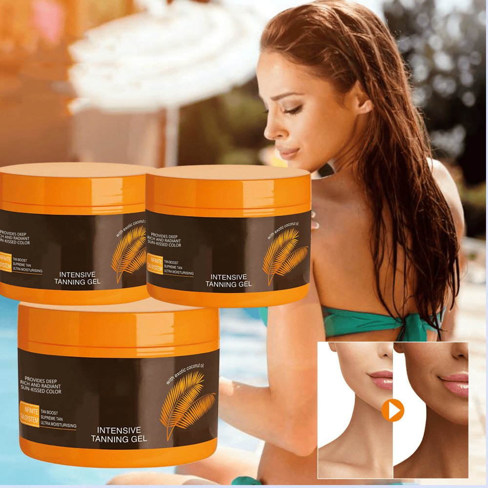 3PC Tanning Gel Intensive Tanning Luxe Gel Soft Brown Tanning Gel