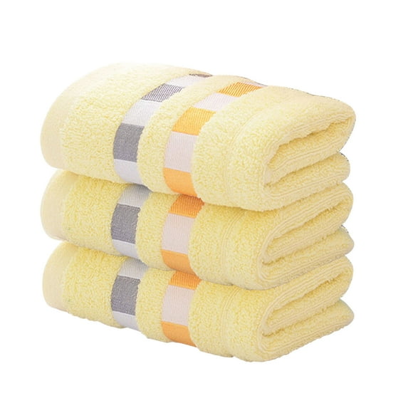 3PC Towel Absorbent Clean And Easy To Clean Cotton Absorbent Soft Suitable For Kitchen Bathroom Living Room PZ941