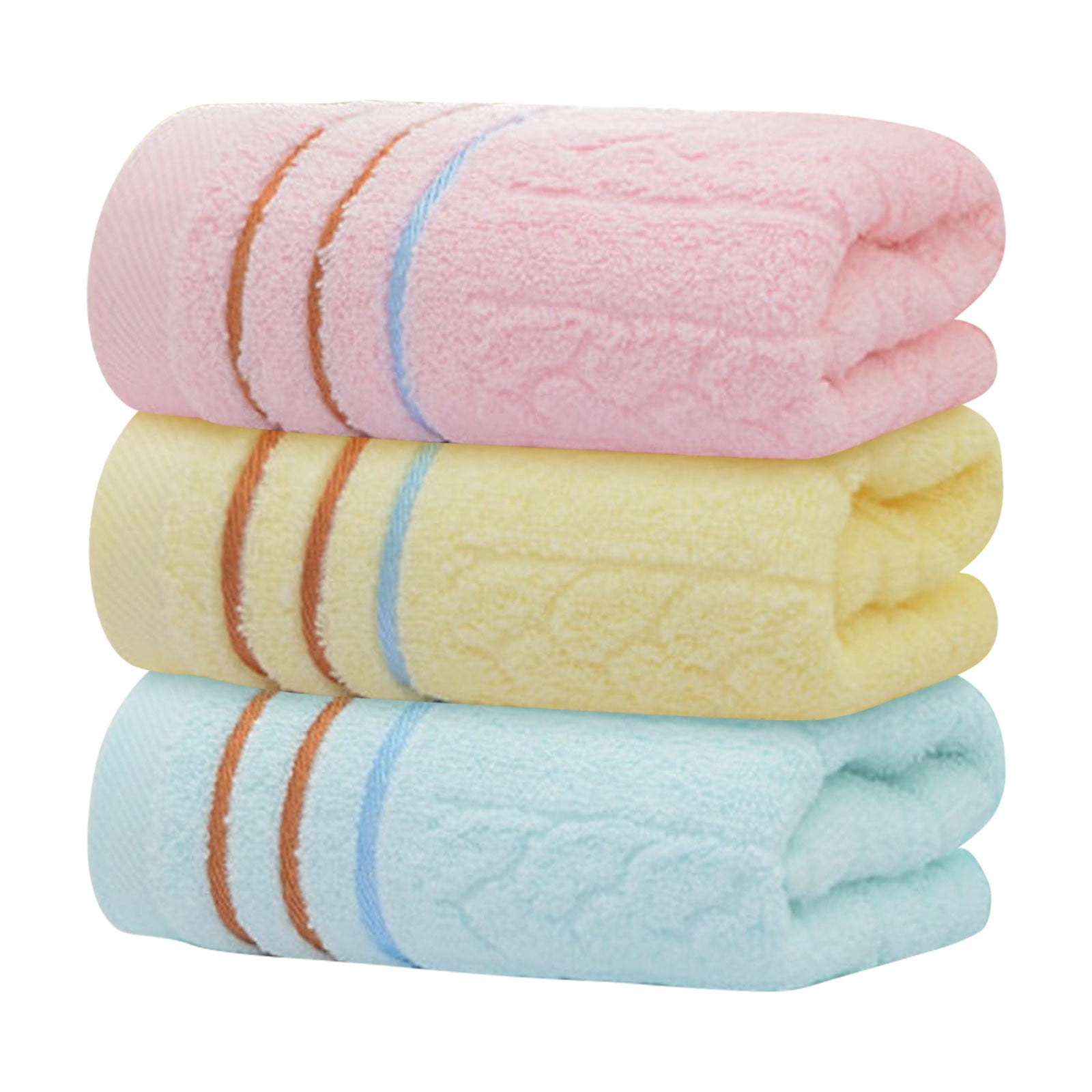 3PC Towel Absorbent Clean And Easy To Clean Cotton Absorbent Soft ...