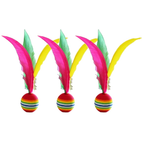 3PC Wear-Resistant Badminton Shuttlecocks for Kids Outdoor and Indoor Play Interactive Children Toys to Improve Coordination and Motor Skills