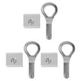 3PC Window Lock Aluminum Alloy Rail Free Installation Sliding Window