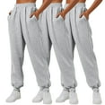 thumbnail image 1 of 3PC Women Casual Solid Color Sanitary Pants Loose Home Sweatpants, 1 of 4