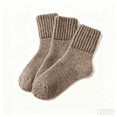 thumbnail image 1 of 3PC Women's Winter Boots Socks Thick Warm Cozy Crew Socks Solid Color Gifts（Khaki）, 1 of 4