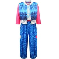 3PC Zombies Character Outfit for Girls, Halloween Dance Outfits 4-5Y