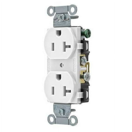 3PC ZoroSelect 20A Duplex Receptacle 125VAC 5-20R WH