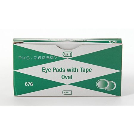 3PC ZoroSelect Eye Pad, Cotton/Gauze, Unitized, PK4