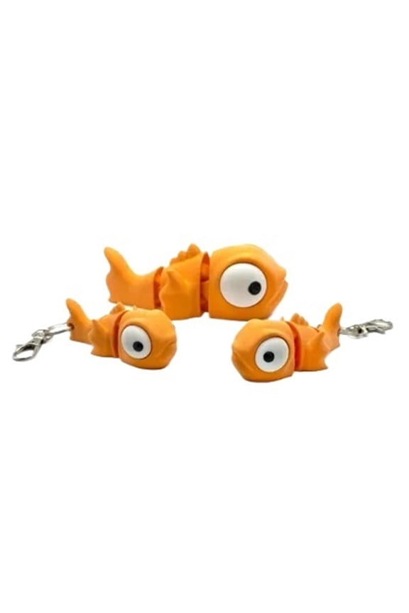 3PC movable koi fish & keychain - 3D printed without support