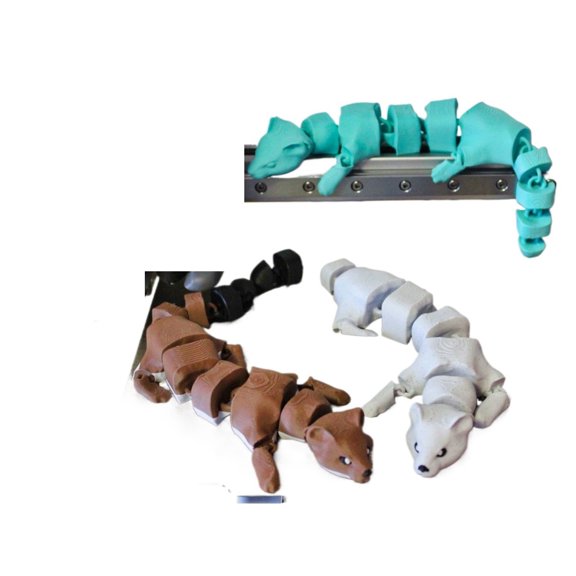 3PC movable weasel 3D printing