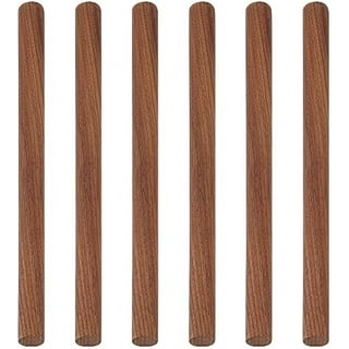 ASHATA 100pcs 80mm Round Wooden Sticks for DIY Wood Crafts Home Garden Decoration, Craft Sticks, Wood Dowels