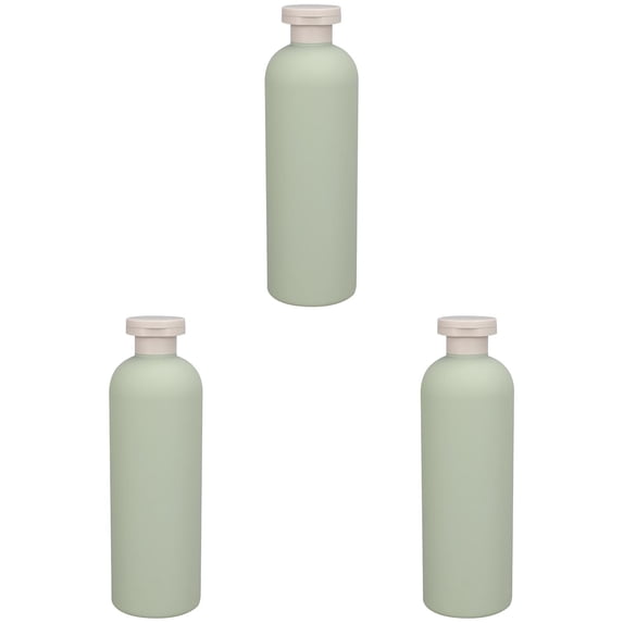 3PCS 13.5 oz Plastic Small Travel Shampoo Bottles, Refillable Flip Cap Squeeze Bottles for Toiletries, Leakage-proof Travel Shampoo and Conditioner Container