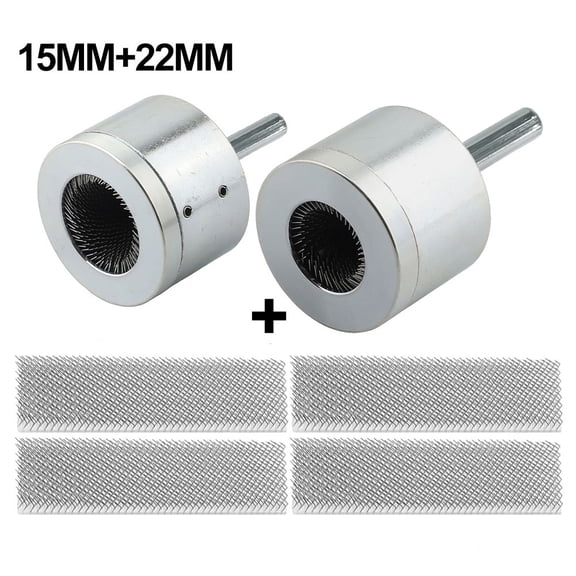 3PCS 15+22mm electric drill pipe cleaner, copper pipe metal pipe cleaning brush