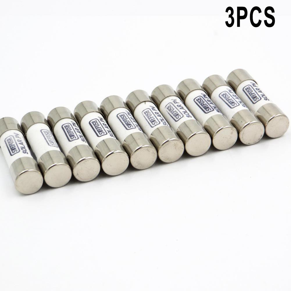 3PCS 15A Consumer Unit Fuse Box Fuse 15 Amp PV DC Fuse 1000V 10*38mm