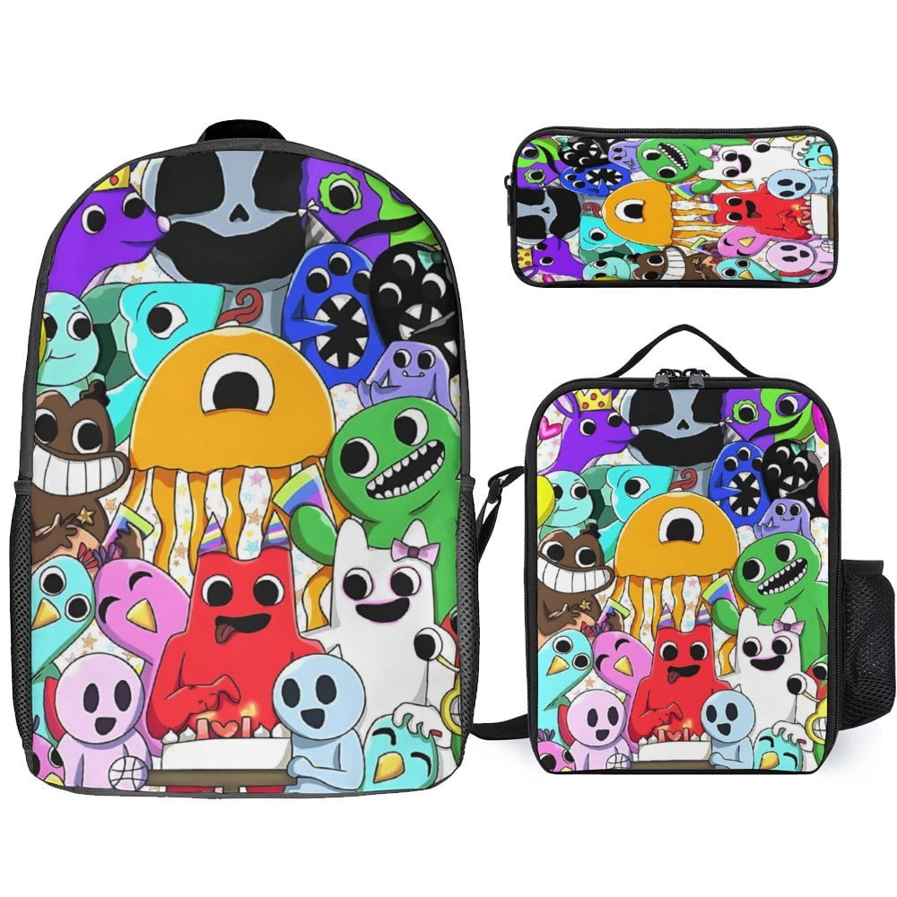 5 Pcs SchoolBag Set Large Capacity Fashion Backpacks Cute Trend Cartoon