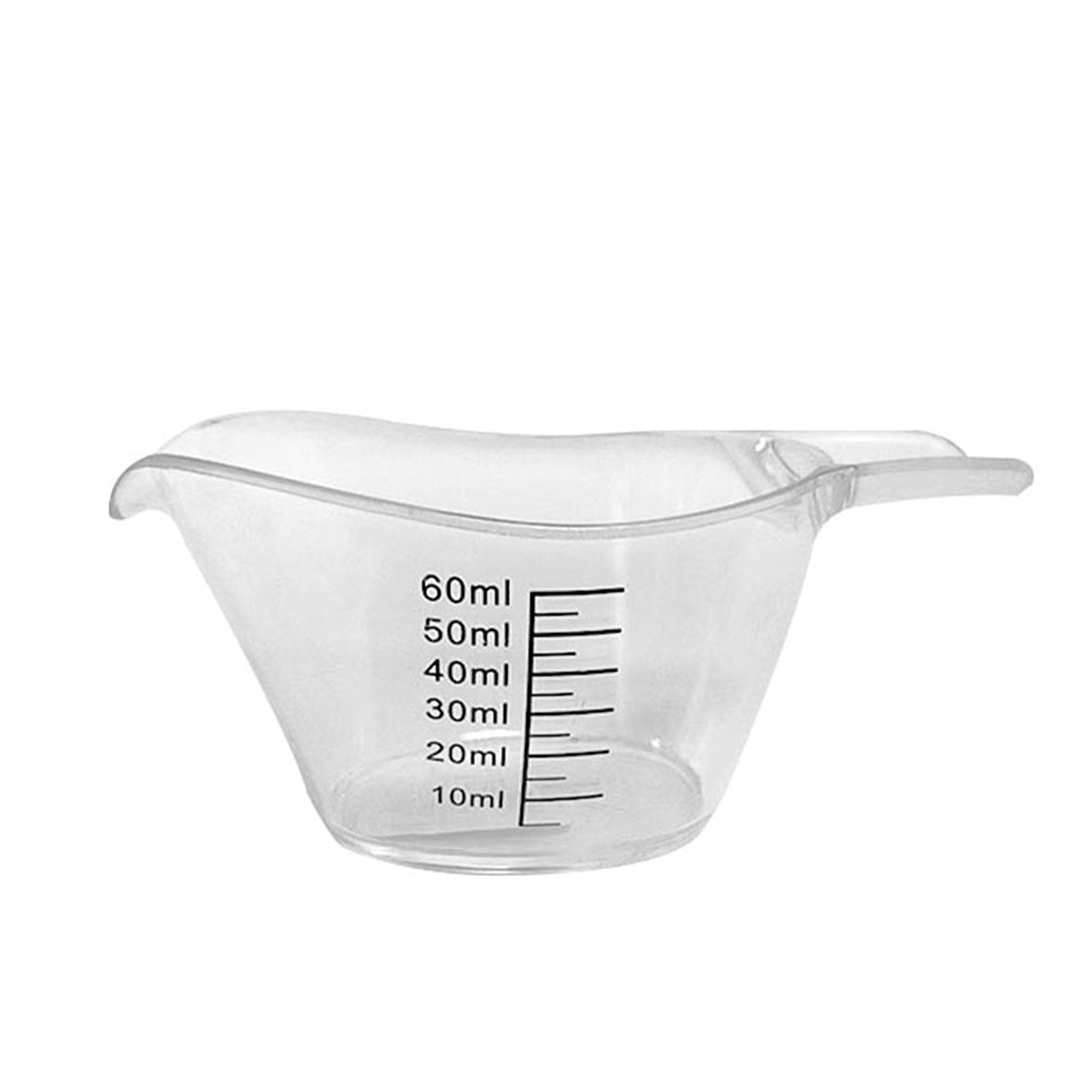 3PCS 2 Oz Measuring Cup, 1/4 Cup Acrylic Measuring Cups, Clear ...