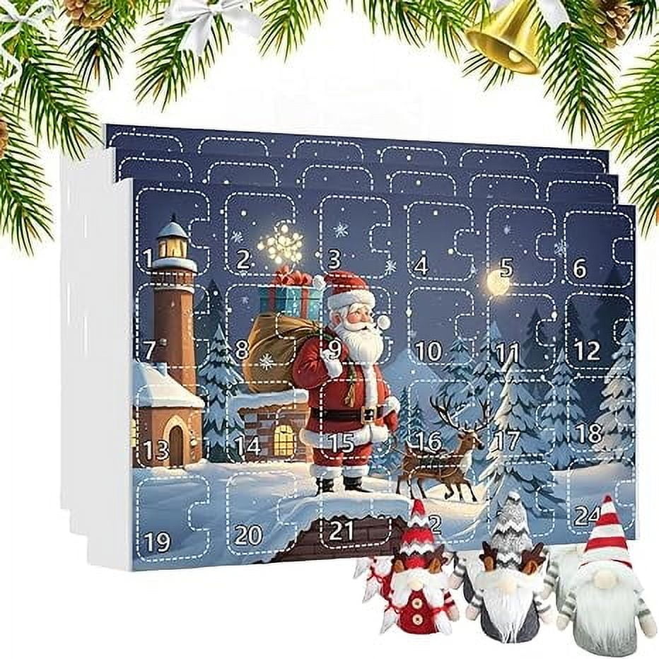 3PCS 2024 Christmas Gnome Advent Calendar Christmas Countdown