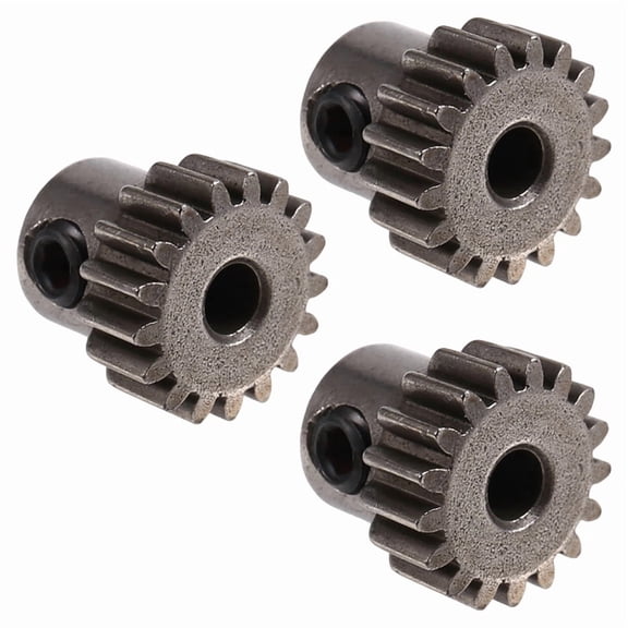 3PCS 3.175mm Shaft Steel Pinion Motor Gear 32DP 48DP 64DP M0.6 for 1/10 1/8 RC Car 3650 3660,17T