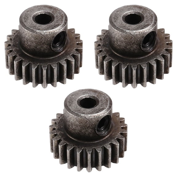 3PCS 3.175mm Shaft Steel Pinion Motor Gear 32DP 48DP 64DP M0.6 for 1/10 1/8 RC Car 3650 3660,23T