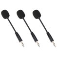3PCS 3.5mm Jack Adjustable Flexible Extended Mini Microphone for