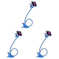 thumbnail image 1 of 3PCS 360° Flexible Phone Stand for Bed Long Arm Clamp Mount with Gooseneck Bracket, Universal Desk/Chair/Headboard Holder, Anti- Silicone Phone Holder for All Smartphones 75cm, 1 of 5