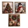 thumbnail image 1 of 3PCS 3D Christmas Fabric Poke Art Kit - Handmade Christmas Craft Kits for Adults - DIY Fabric Art Kit with Pre-Cut Squares, Christmas Decor for Vintage Holiday Decoration, 1 of 6
