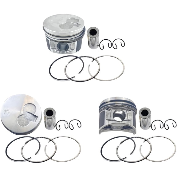 3PCS 3TNM74 Piston+Piston Rings For Yanmar 3TNM74F 3TNM74F-SAKV Engine Mini Excavator Generator SCT1 SA221 Tractor For John Deere Engine STD 3TNM74 piston Rings set