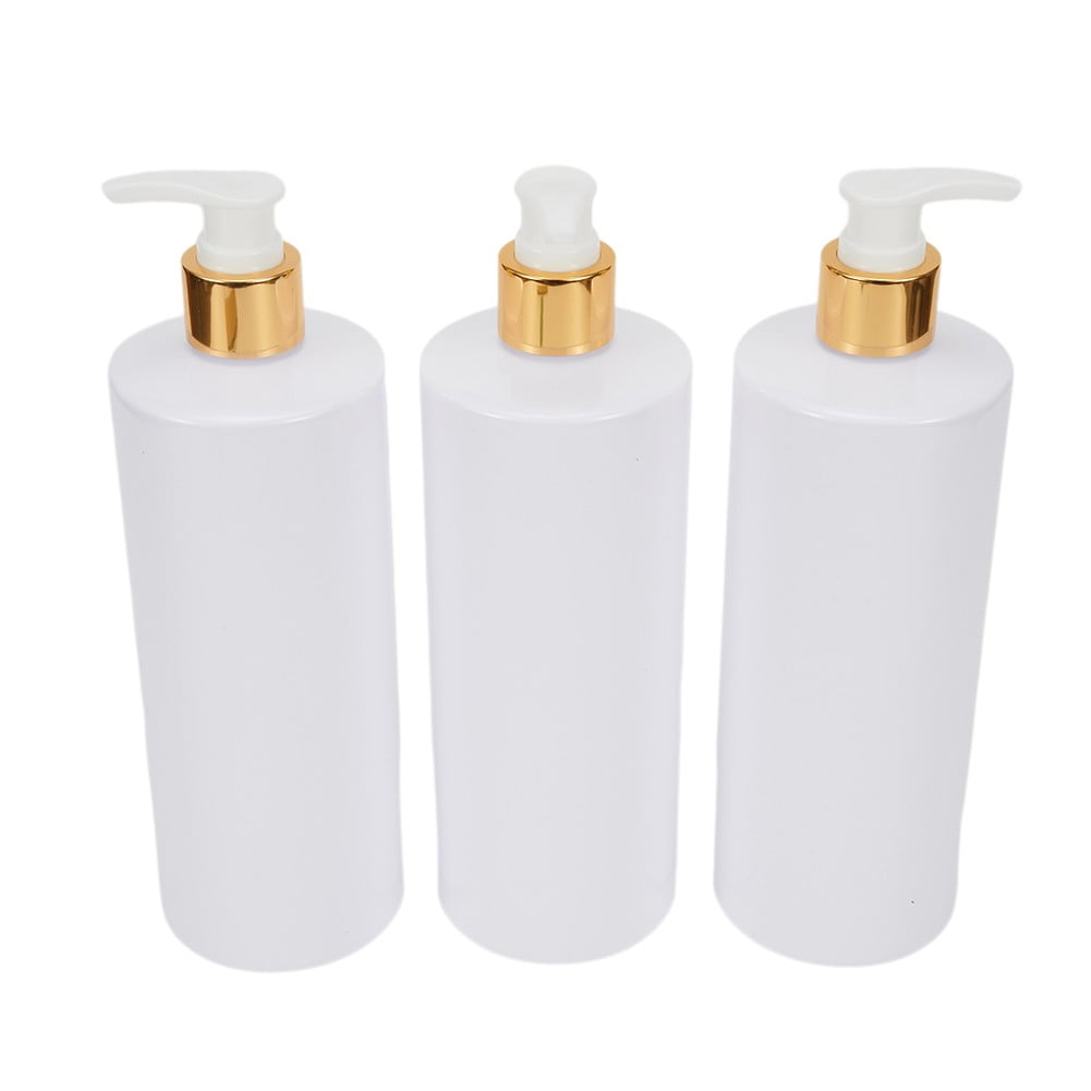 3PCS 500ml Refillable PET Shampoo and Lotion Bottles with Dispenser for