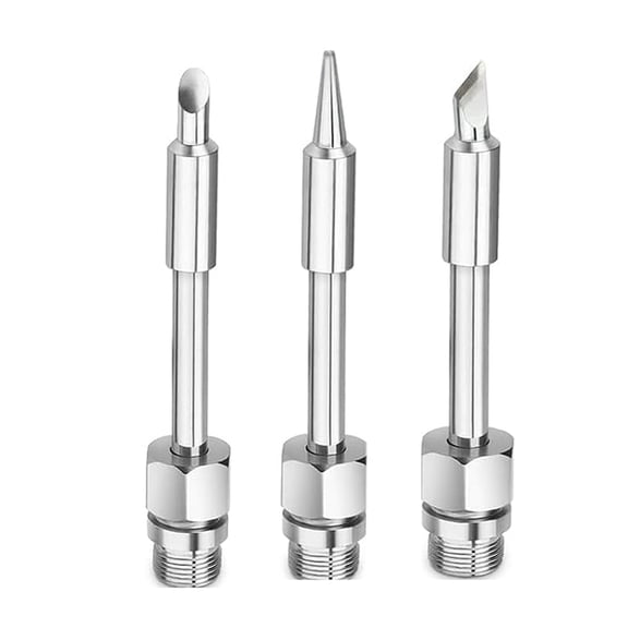 3PCS 510 Interface Soldering Iron Heads Mini Portable Soldering Iron Tips Plating For 8-10W Battery Soldering Iron Mainframe