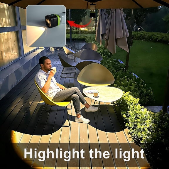 3PCS 6500K White Light LED Camping Lantern Rechargeable 1000LM, 4500mAh Power Bank, Flashlight for Hurricane Emergency, Hiking, IP44 Waterproof Lantern (Black)