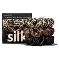 thumbnail image 1 of 3PCS 6A Grade100% Mulberry Silk Scrunchies for Hair, Gentle on Curly Hair, No Crease Hair Ties for o Damage Sleep Friendly Soft Hair Ties Set Big Hair Accessories for Thick Hair Width 3CM, 1 of 7