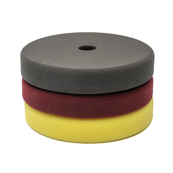 3PCS 7 Inch Foam Polishing Pads Kit for Car Waxing and Buffing