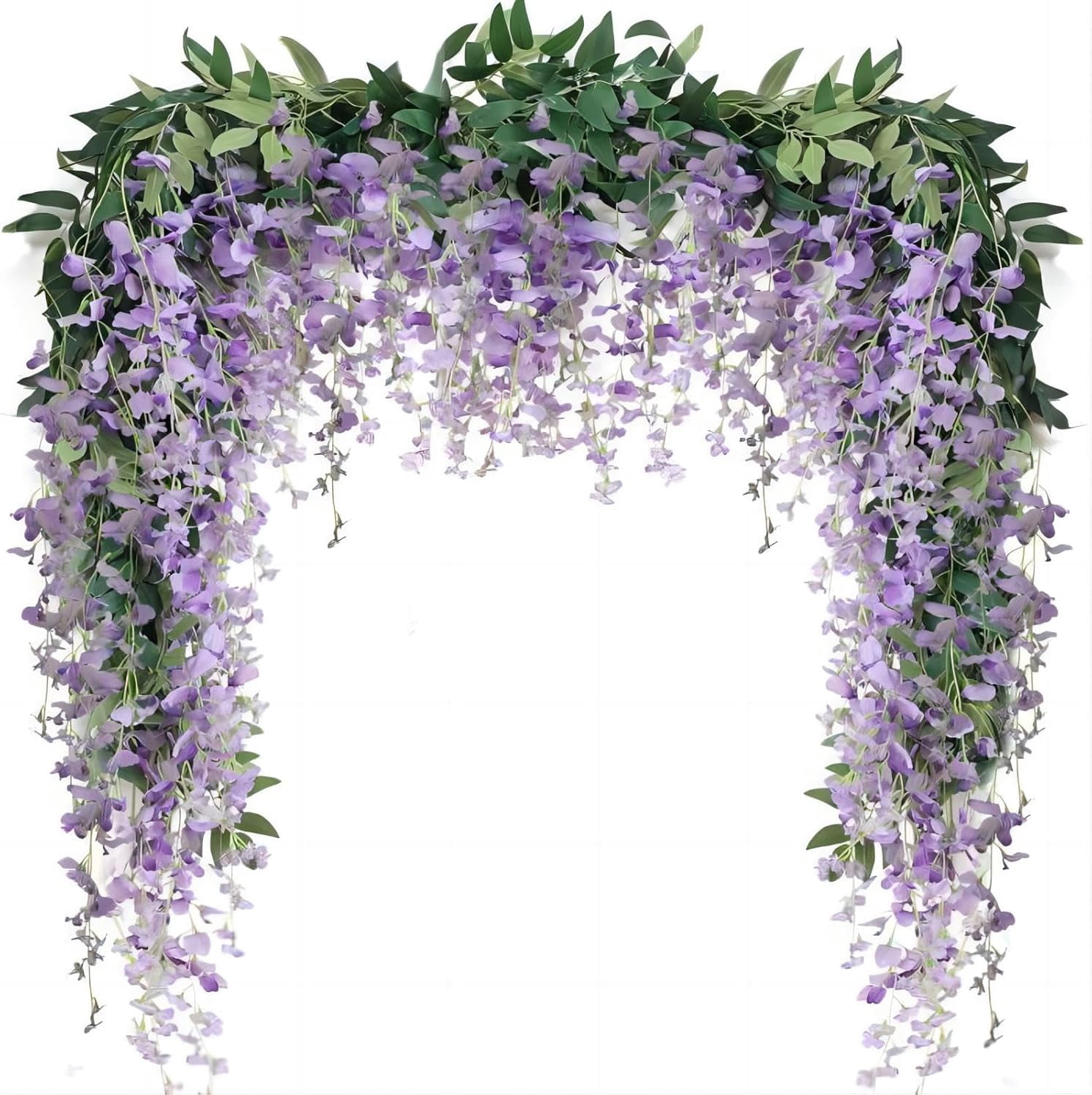 3PCS 7FT Artificial Wisteria Vine Garland Fake Flower Wisteria Garlands ...