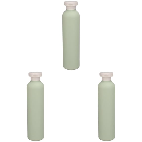 3PCS 8.8 oz Plastic Small Travel Shampoo Bottles, Refillable Flip Cap Squeeze Bottles for Toiletries, Leakage-proof Travel Shampoo and Conditioner Container