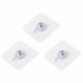 thumbnail image 1 of 3PCS Adhesive Wall Hook Screw Mount Sticker Heavy Duty Nail Free Wall Mount Bracket Base for Shelf Hook Holder Kitchen Bathroom Home Wall Installation,E, 1 of 9