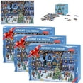 3PCS Advent Calendar 2024 Christmas Puzzles for Adults 1008 Pieces