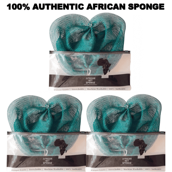 Running Nylon All Purpose Exfoliating Loofah, Green (3 Pack)