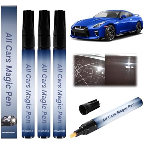 3PCS All Cars Magic Pen,Car Scratch Repair Pen Set, Quick Fix for Scratches and Paint Damage,Fits All Car Colors