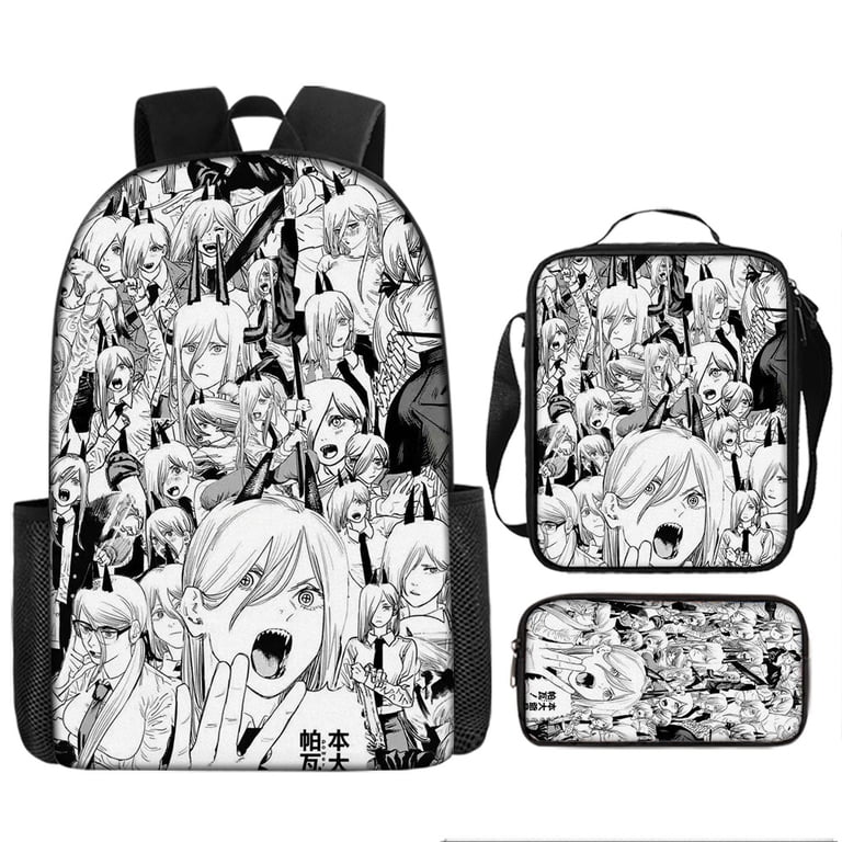 3PCS Anime Devil Hunter Backpack Set with Lunch Bag  display picture 1
