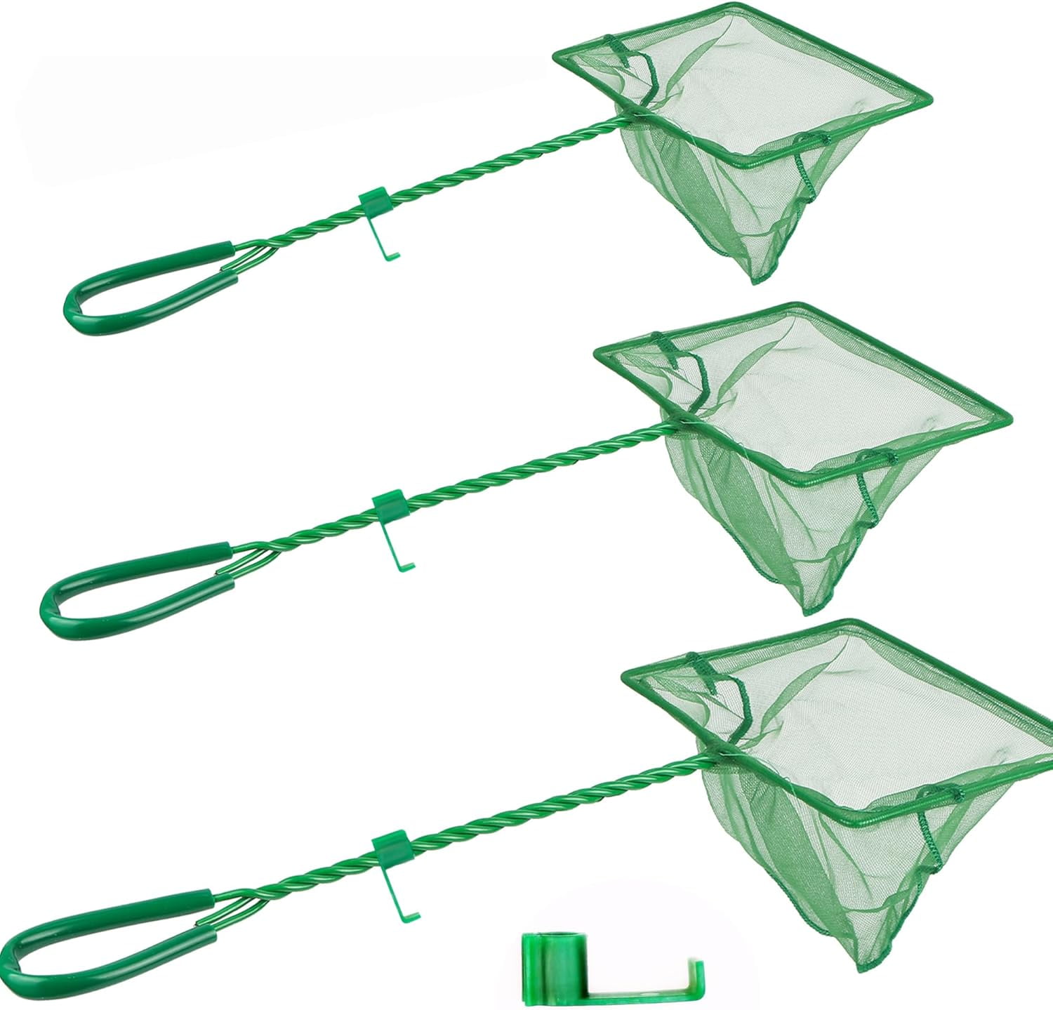 3PCS Aquarium Fish Net Fine Mesh Net Quick Catch Nets Nylon Fishing ...